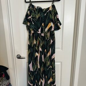 Ditsy Floral Ruffle Cami Split Dress